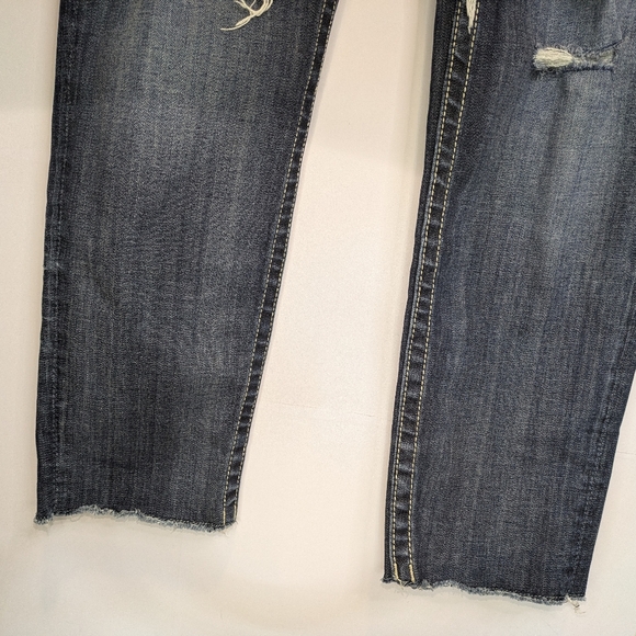 Vigoss Jeans Women's The Chelsea Skinny Distressed Blue Stretch Denim Sz. 11/12 - Picture 5 of 9